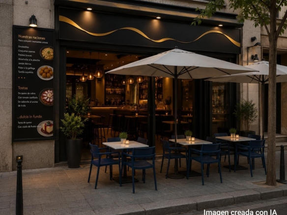 Traspaso de bar de tapas en calle comercial próximo a Juan Bravo – listo para entrar a trabajar