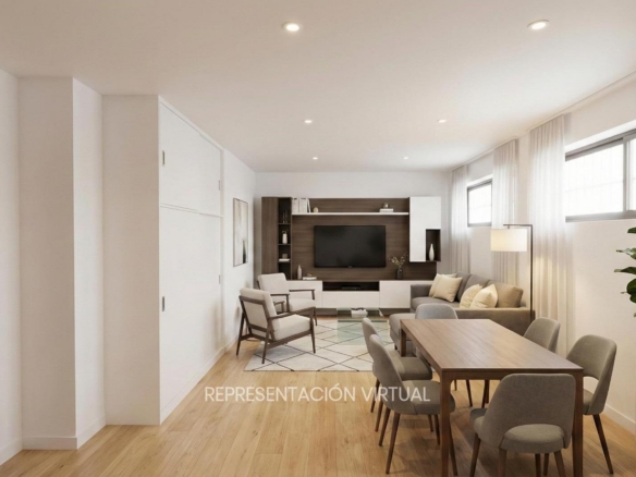 ESTUDIO LUMINOSO CON VISTAS A LAS CUATRO TORRES EN URBANIZACIÓN PRIVADA CON PISCINA JUNTO A METRO Y LA VAGUADA