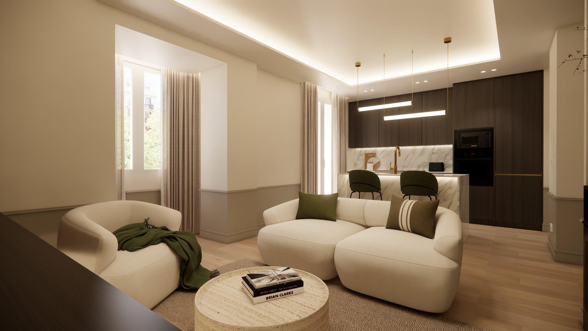 2-1-28 Piso en conde de Peñalver, de 162 m2 con 3 hab/3 b. Balcón y terraza en una 4º planta