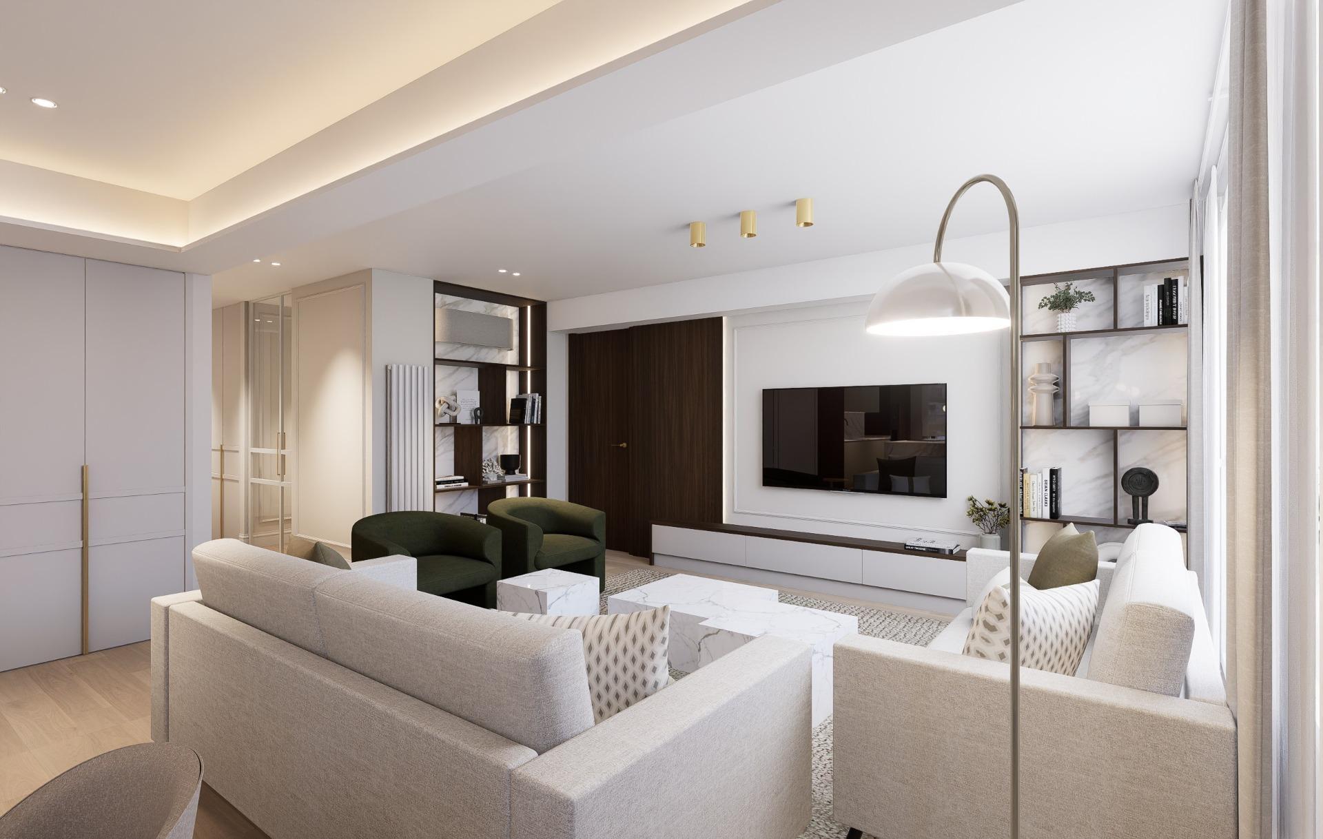 2-3-15 Piso Exclusivo en calle Ayala con dos balconcitos de 234 m2 distribuidos en 3 habitaciones dobles en suite con vestidor
