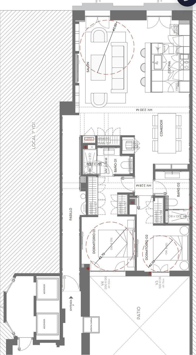 2-9-9 PISO EN RECOLETOS EXTERIOR DE 134 M2 CON 2 HABITACIONES Y 2 BAÑOS