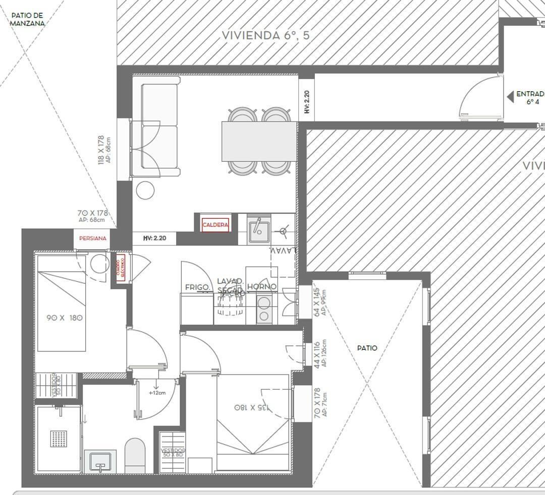 3-9-8 APARTAMENTO EN JORGE JUAN UNA SEXTA PLANTA DE 51 M2