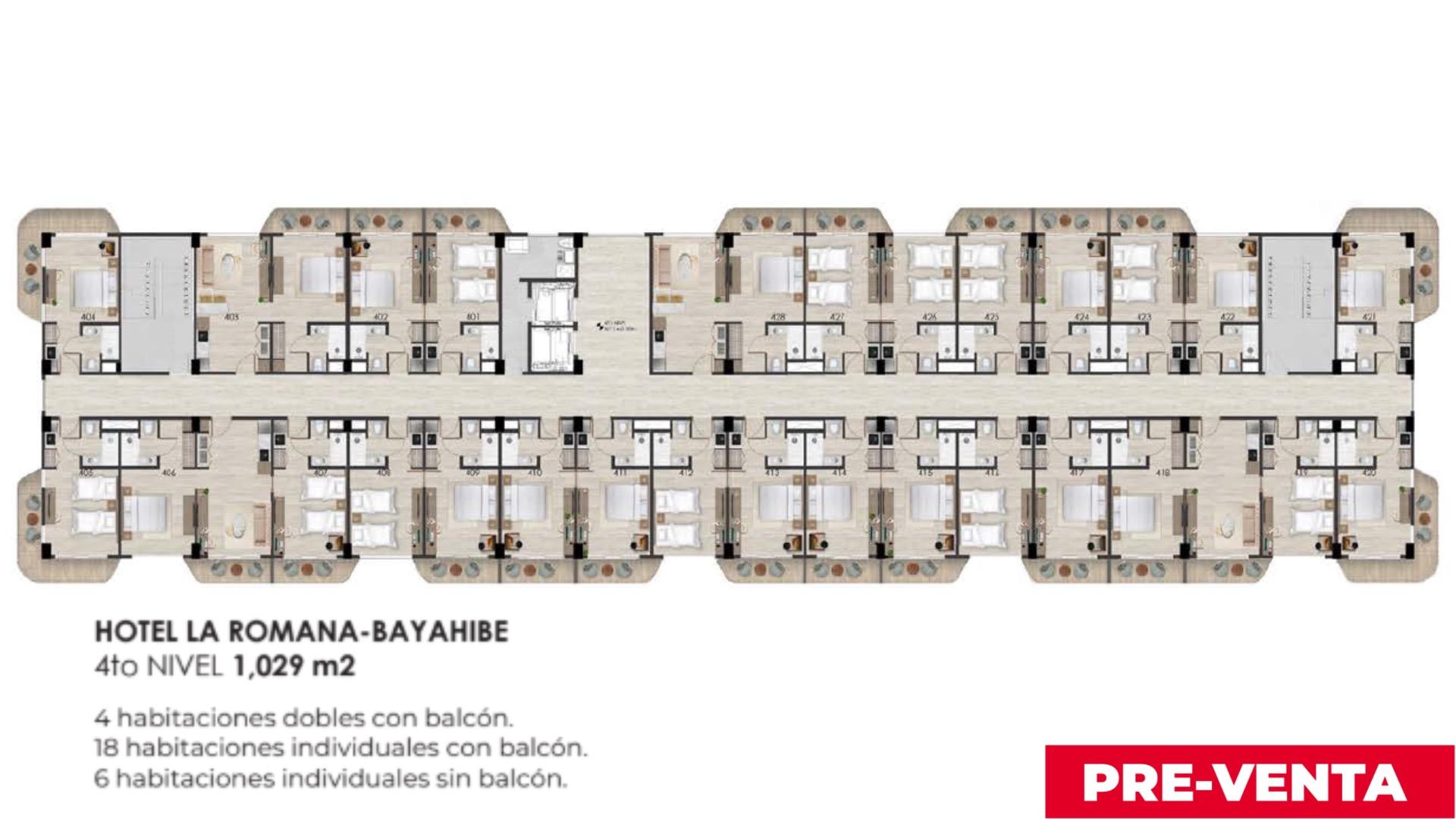 Suites y Apartamentos en La Romana. Grupo Sonesta. Rentabilidad Garantizada por Contrato.